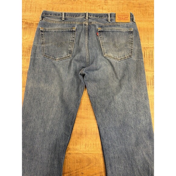 Levis 505 Jeans Mens 40x32 Fits (40x31) Medium Wash Straight Leg Stretch Denim - Picture 6 of 13